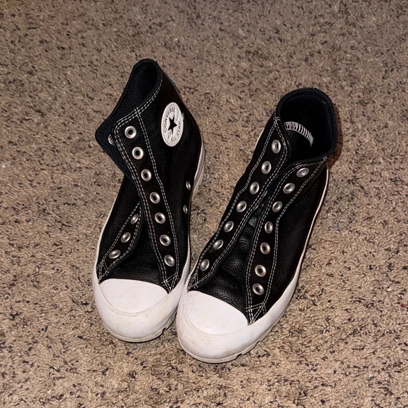 Converse Black and White All Star Sneakers - Picture 1 of 5